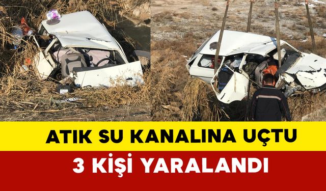 Ereğli’de Otomobil Atık Su Kanalına Uçtu: 3 Yaralı