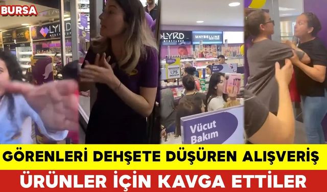 Görenleri Dehşete Düşüren Alışveriş: Ürünler İçin Kavga Ettiler