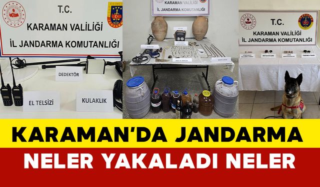 Karaman'da Jandarma Tarafından 16 Şüpheli Yakalandı, 6 Kişi Tutuklandı