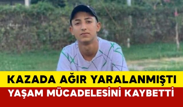 Kazada ağır yaralanan motosikletli genç kurtarılamadı