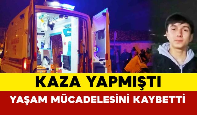 Kazadan yaralı kurtulan motosiklet sürücüsü hayatını kaybetti