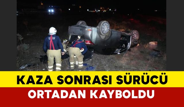 Kırıkkale’de Şarampole Yuvarlanan Otomobilde Bir Yaralı, Sürücü Kayıplara Karıştı