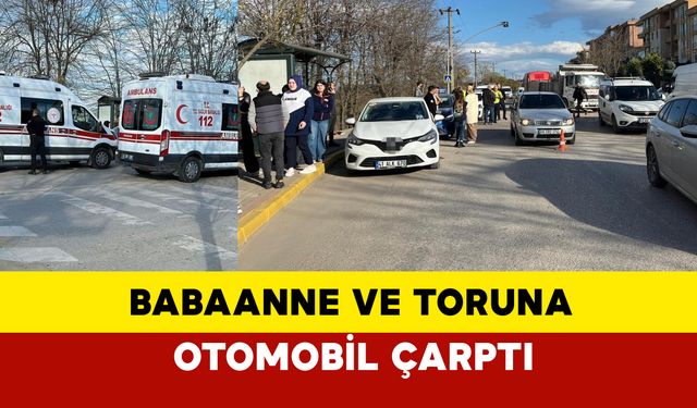 Kocaeli'de babaanne ile torununa otomobil çarptı