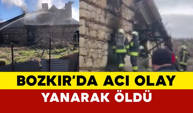 Konya Bozkır’da Ev Yangını: 1 Kişi Hayatını Kaybetti