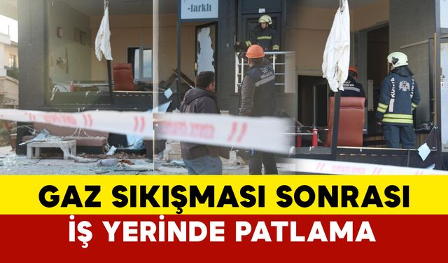 Konya'da gaz sıkışması sonrası patlama: 1 yaralı