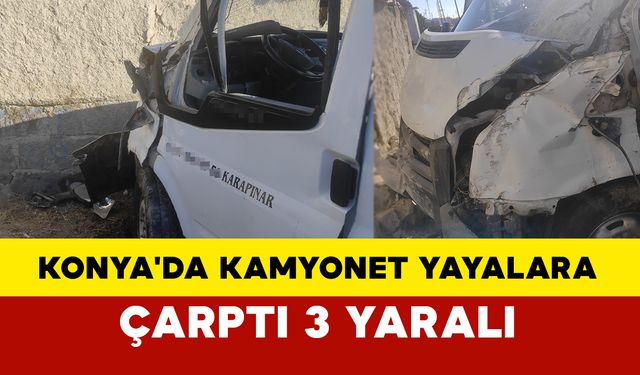 Konya'da Kamyonet Yayalara Çarptı: 3 Yaralı