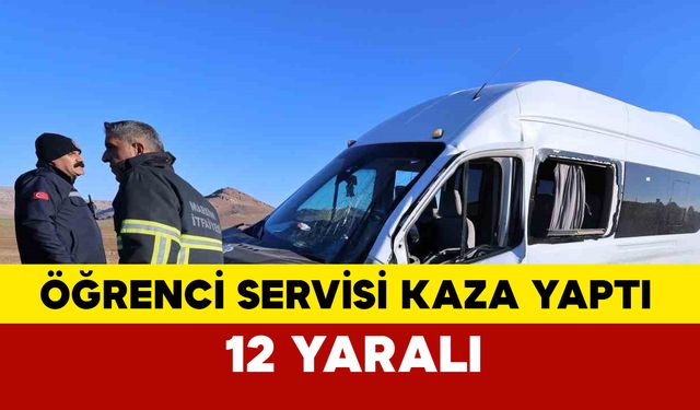 Mardin’de öğretmen servisi ile otomobil çarpıştı: 12 yaralı