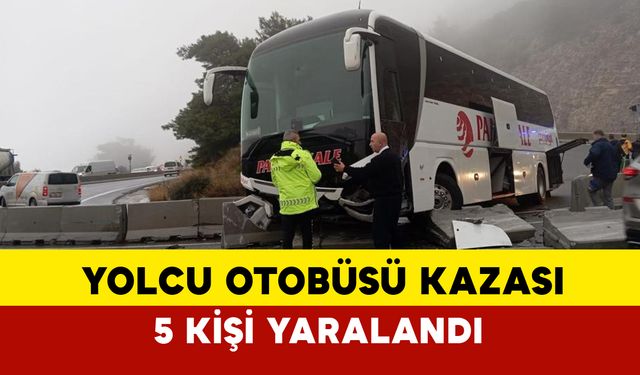 Muğla'da Yolcu Otobüsü Bariyerlere Çarptı: 5 Yaralı