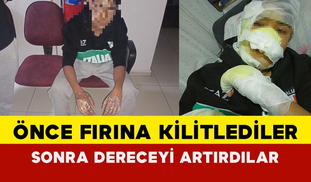 Önce Fırına Kilitlediler Sonra Dereceyi Artırdılar