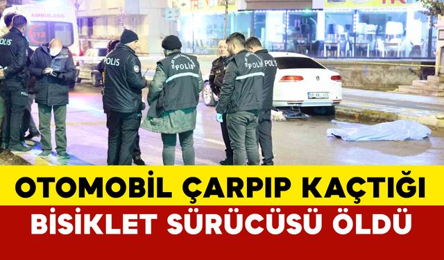 Otomobilin çarpıp kaçtığı bisiklet sürücüsü öldü