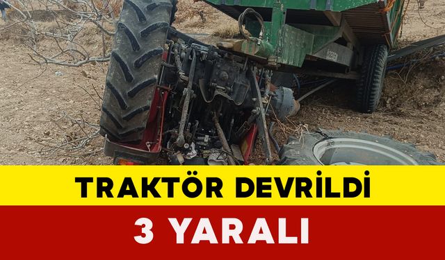 Şanlıurfa'da traktör devrildi: 3 yaralı