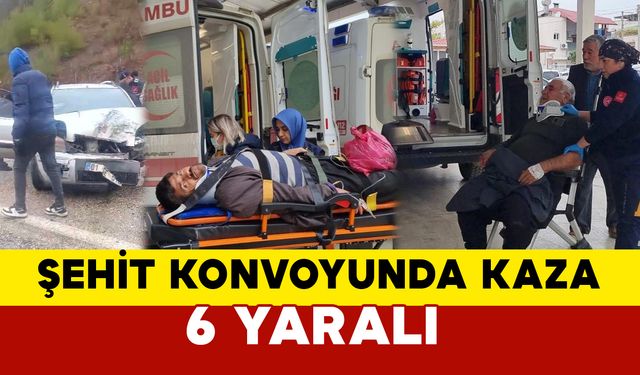 Şehit Konvoyunda Kaza: 6 Yaralı