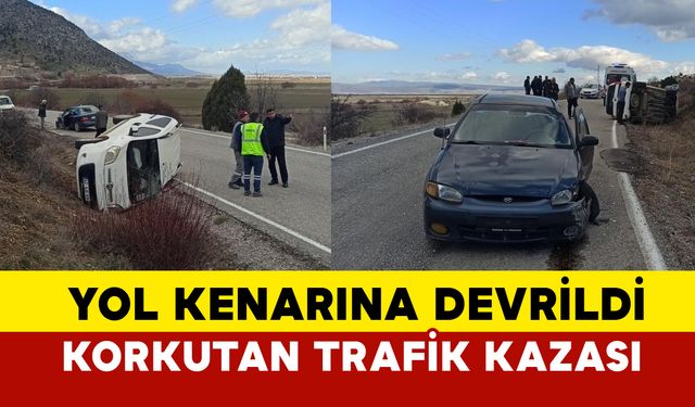 Seydişehir'de Trafik Kazası: Hafif Ticari Araç Devrildi, 1 Yaralı