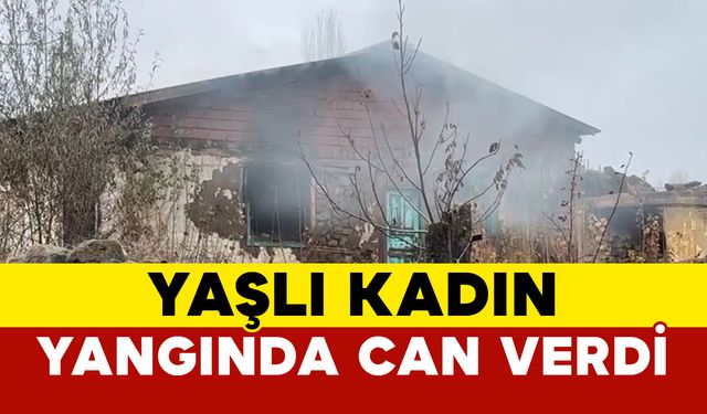 Yaşlı kadın evinde çıkan yangında can verdi