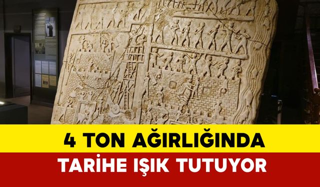 Elazığ'da Sergilenen 4 Bin Yıllık Harput Kabartması Yoğun İlgi Görüyor