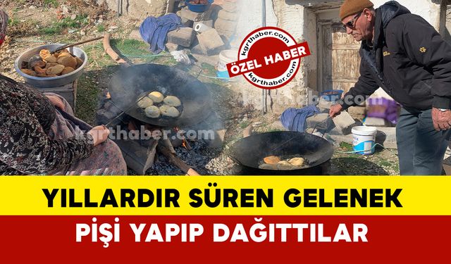 Karaman’da yıllardır süren pişi geleneği üç ayların gelmesiyle devam ediyor