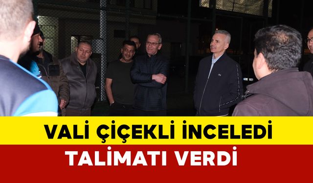 Vali Çiçekli, Işıklandırma Sorununu Çözmek İçin Talimat Verdi