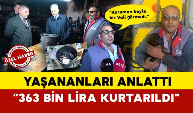 Yangında kovadaki paraları yanan esnaf anlattı: "363 bin lira kurtarıldı"