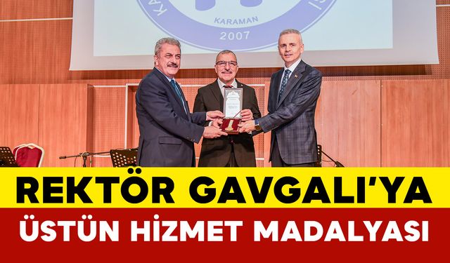Rektör Gavgalı’ya Türksoy Türk Dünyasına Üstün Hizmet Madalyası