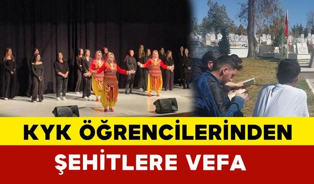 Karaman’da Gsb Yurtlarında Kalan Öğrencilerden Çanakkale Şehitlerine Vefa