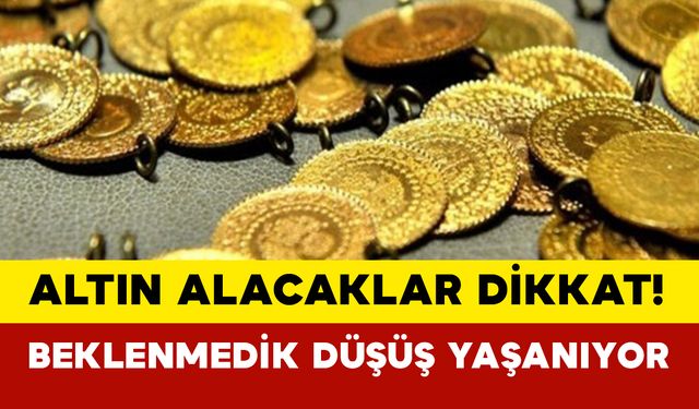 Altın Fiyatlarında Beklenmedik Düşüş Yaşanıyor
