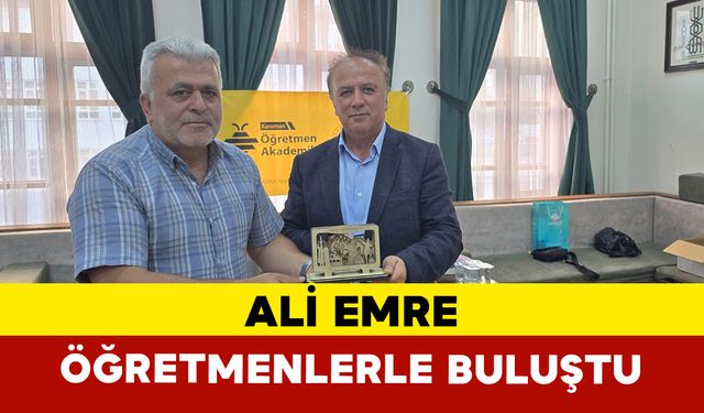 Ali Emre, Edebiyat Akademisi'nde Öğretmenlerle Buluştu