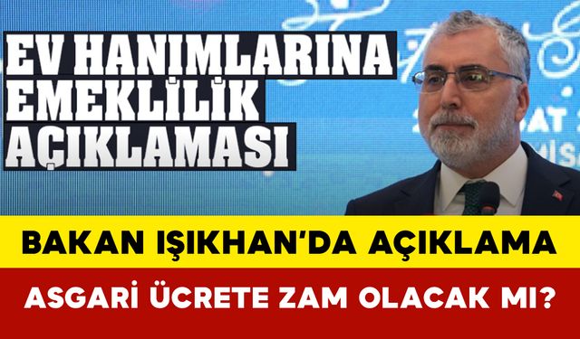Bakan Vedat Işıkhan’da Önemli Açıklamalar
