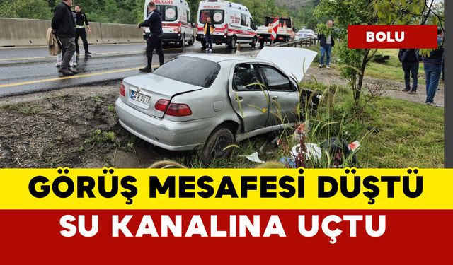 Görüş mesafesi düşünce kanala uçtu: 3 yaralı