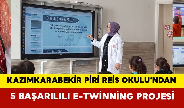Kazımkarabekir Piri Reis İlkokulu’ndan 5 Başarılı eTwinning Projesi