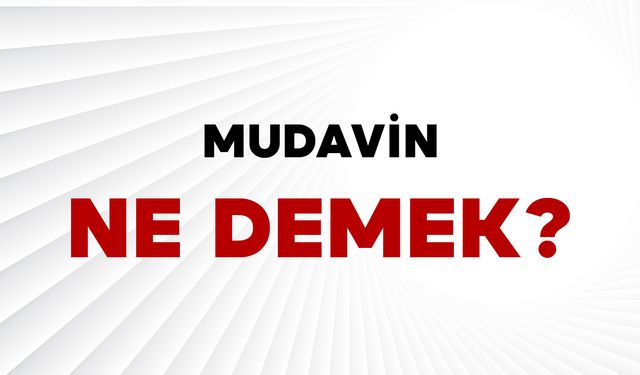Mudavin Ne Demek?