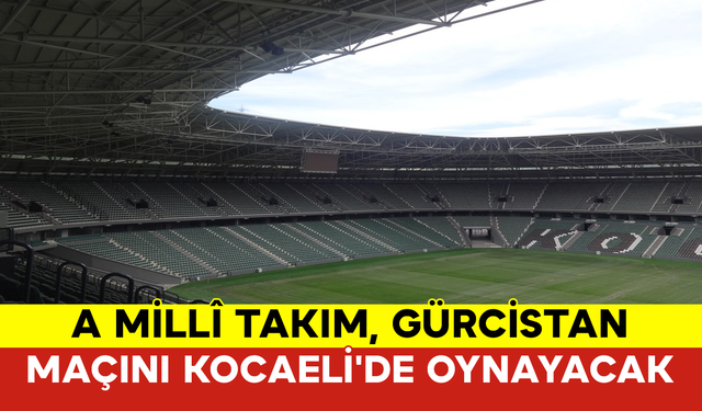 A Millî Takım, Gürcistan Maçını Kocaeli'de Oynayacak