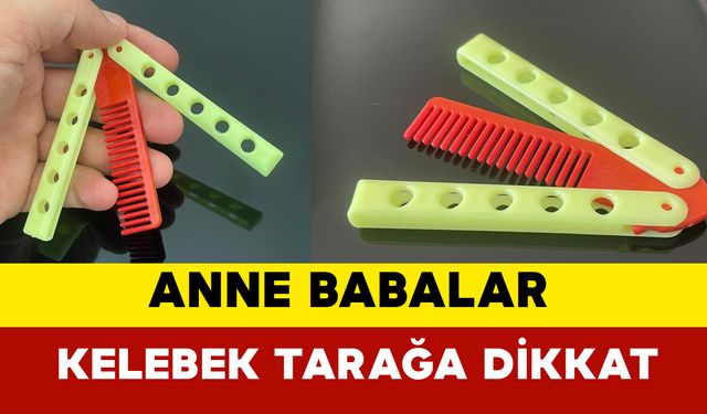 Anne babalar kelebek tarağa dikkat