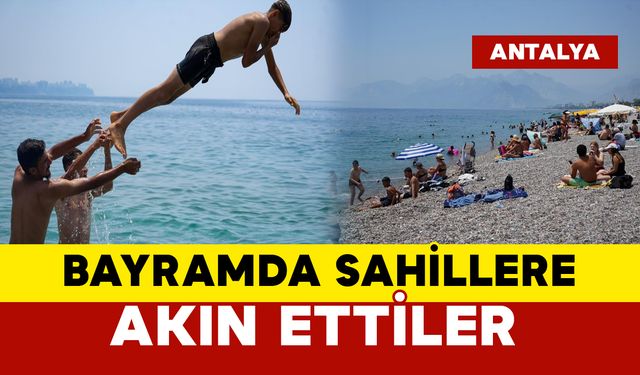 Bayramda vatandaşlar sahile akın etti