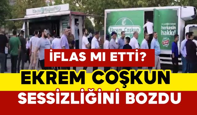 Döner zinciri Ekrem Coşkun sessizliğini bozdu: konkordato ilanı sonrası açıklama
