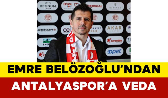 Emre Belözoğlu’ndan Antalyaspor’a Veda