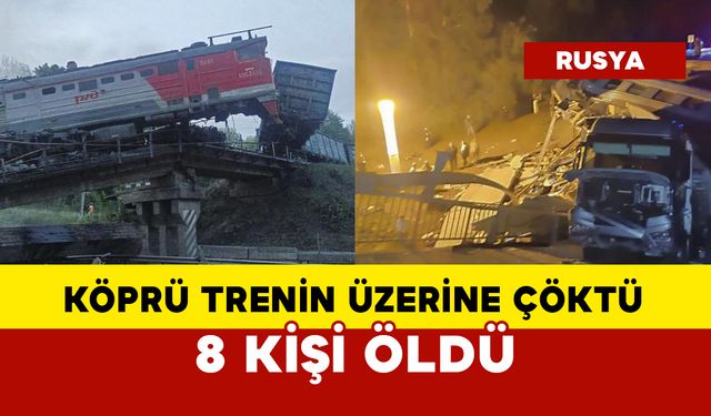 Feci olay: Köprü, yolcu dolu treninin üzerine çöktü: 7 ölü