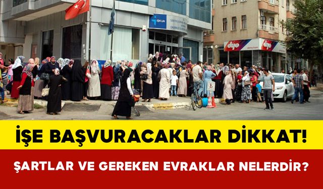 İşe Başvuracaklar Dikkat! Başvuru Şartları ve Gereken Evraklar Nelerdir?