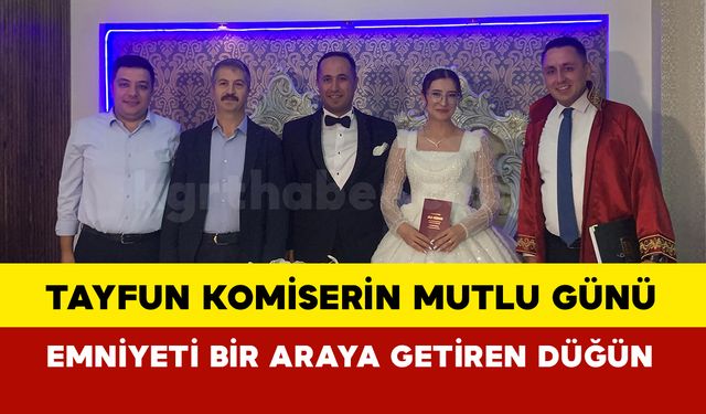 Tayfun Komiserin Mutlu Gününde Karaman Emniyeti Bir Araya Geldi