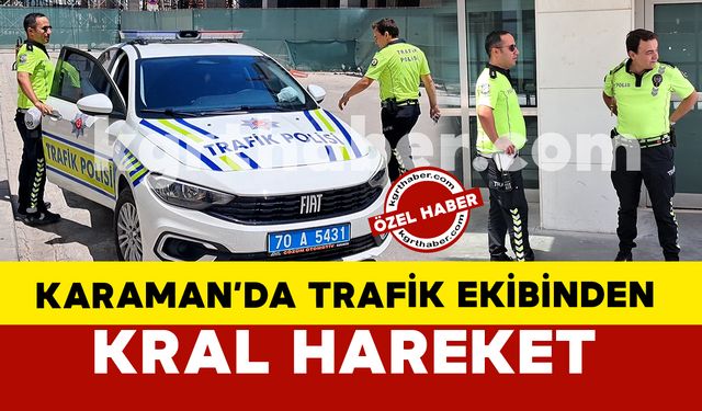 Karaman'da fenalaşan küçük çocuğu trafik ekibi hastaneye yetiştirdi