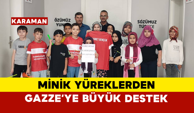 Minik Yüreklerden Gazze’ye Büyük Destek