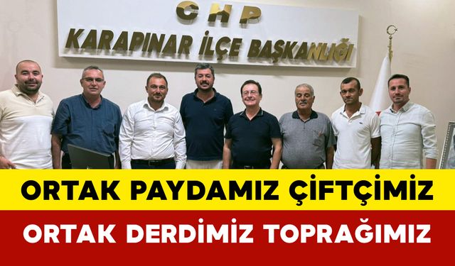 Ortak Paydamız Çiftçimiz Ortak Derdimiz Toprağımız