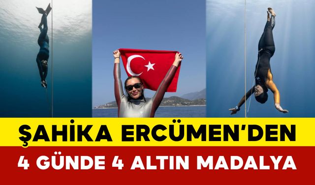 Şahika Ercümen’den 4 Günde 4 Altın Madalya