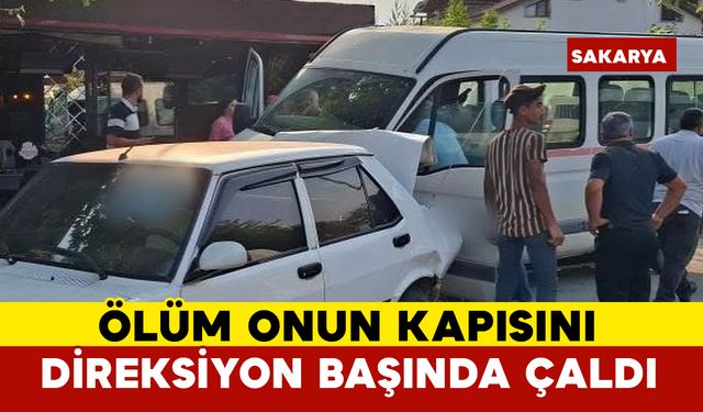 Direksiyon başında fenalaşan yaşlı adam otomobile çarptı: 1 ölü
