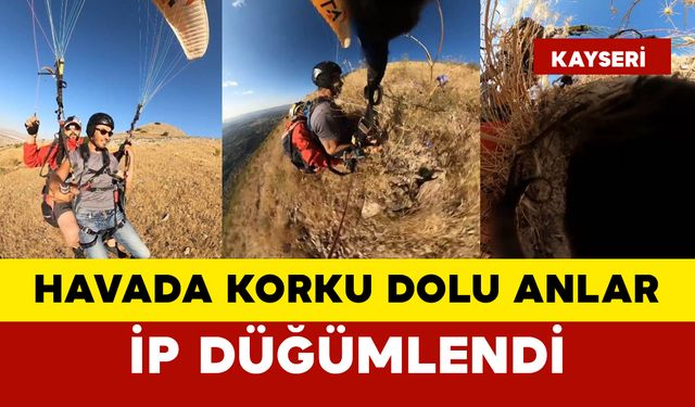 Havada Korku Dolu Anlar: İp Düğümlendi