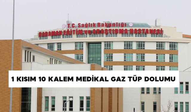 1 KISIM 10 KALEM MEDİKAL GAZ TÜP DOLUMU