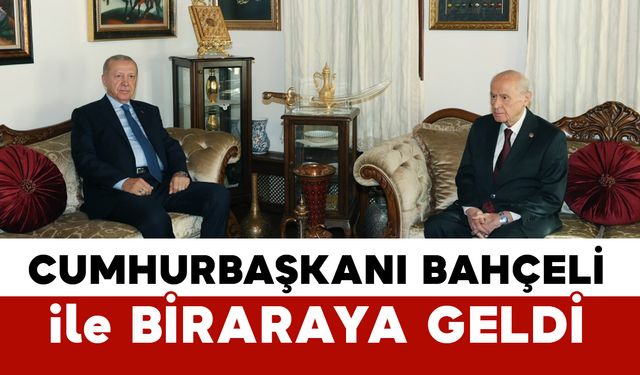 Cumhurbaşkanı Erdoğan, MHP Lideri Bahçeli ile bir araya geldi