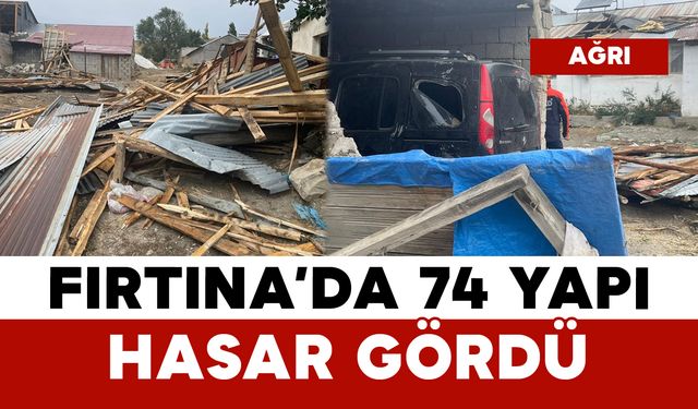 Fırtına 74 Yapıda Hasara Yol Açtı: 1 Kişi Yaralandı