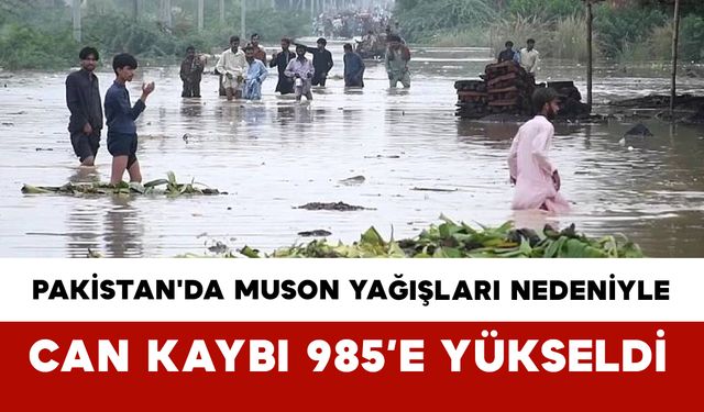 Pakistan'da Muson Yağışları Nedeniyle Can Kaybı 985’e Yükseldi