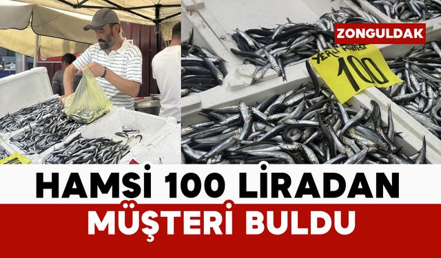 Tezgahlarda hamsi 100 liradan satıldı
