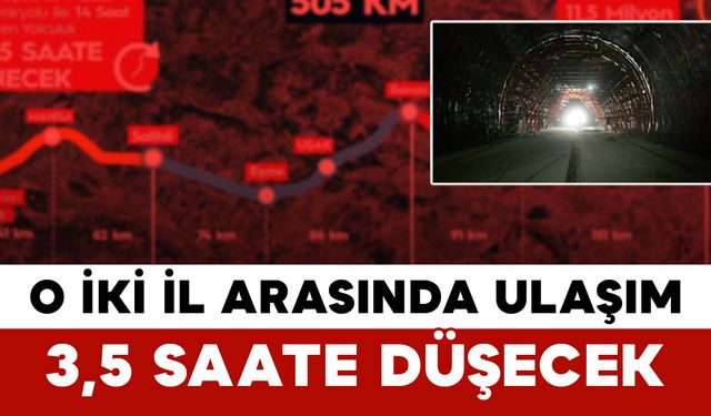 O İki İl Arasında Ulaşım 3,5 Saate Düşecek